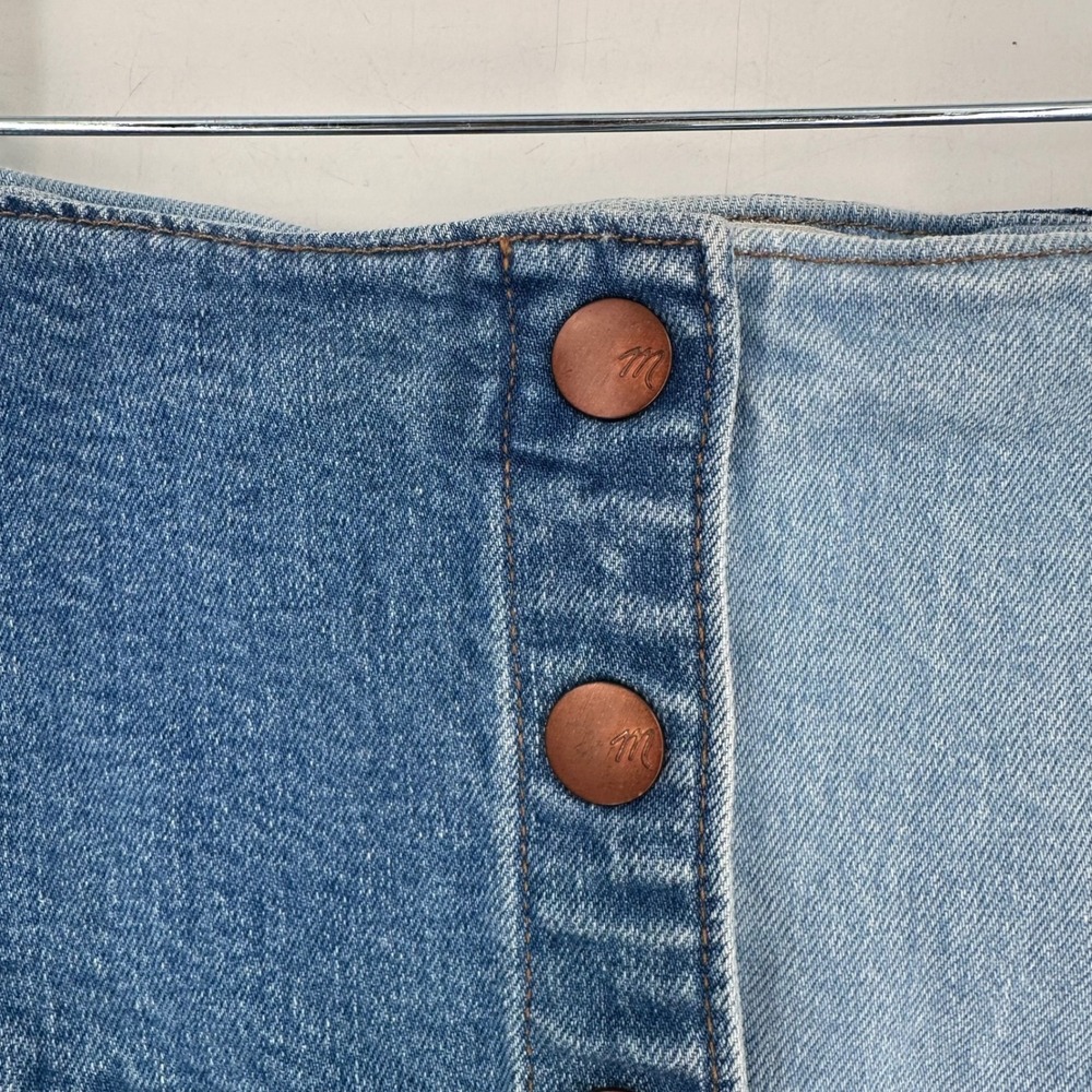 Madewell Patchwork Denim Button Front Mini Skirt … - image 6
